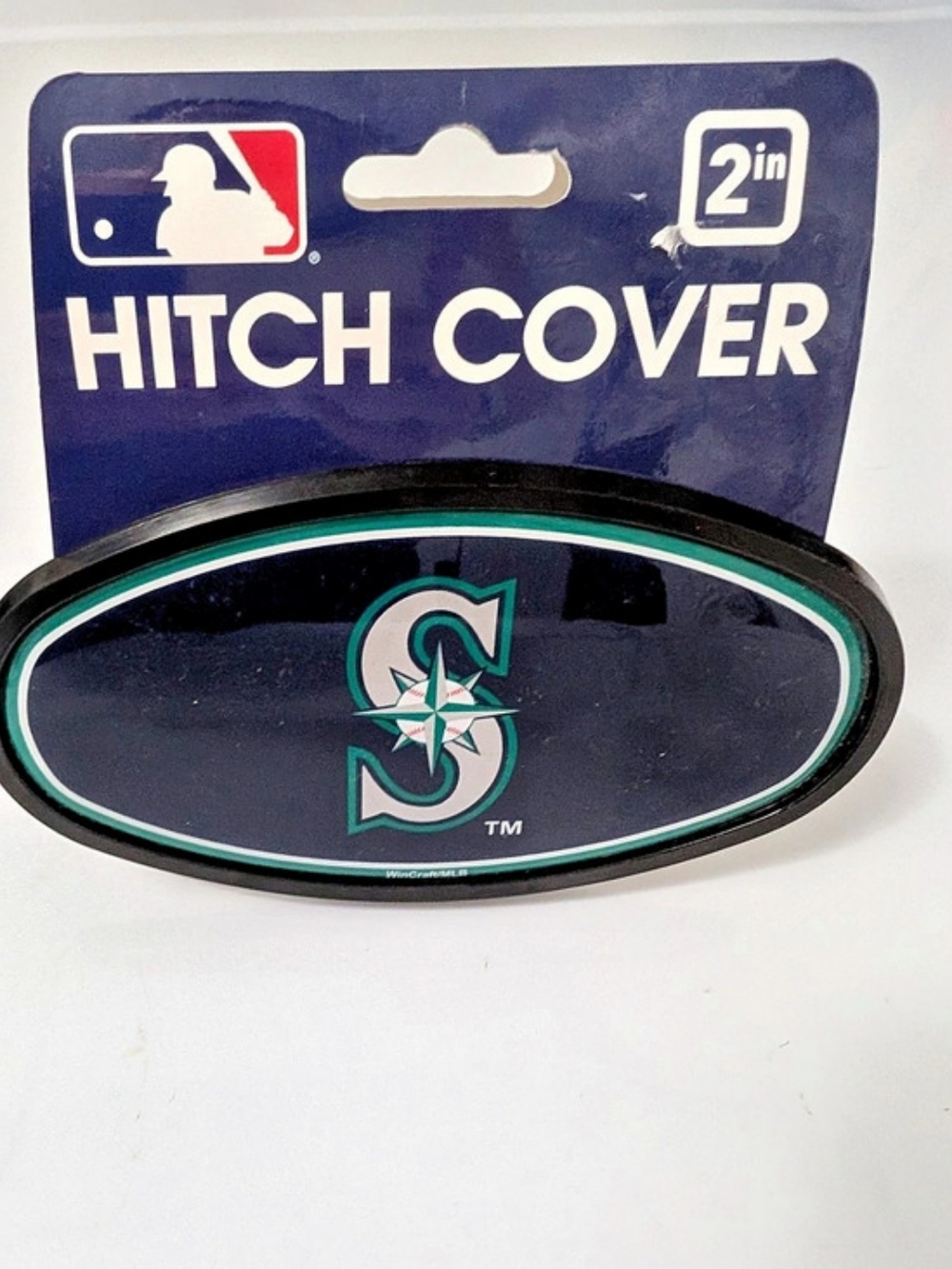 WinCraft Seattle Mariners Universal Rectangle Hitch Cover 2 in Hitch Cover NWT